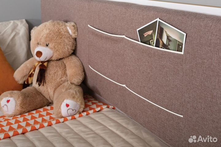 Кровать Вуди 11.02, дуб золотой/белый