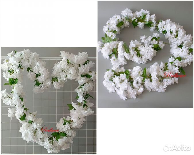Лиана с белыми цветами искусственные цветы свадьба