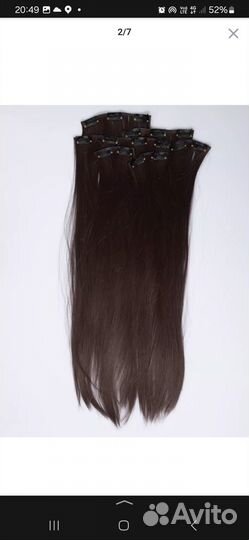 Волосы на заколках