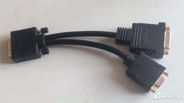 Разветвитель переходник DVI-I to DVI and D-sub