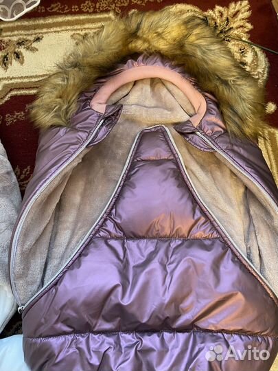 Комплект на выписку зимний для девочки