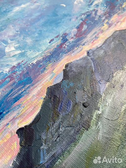 Картина пейзаж Крыма акрил