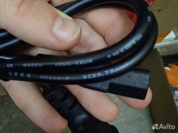 Кабель питания C13, 3х0.75мм2, длина 1.2 метра