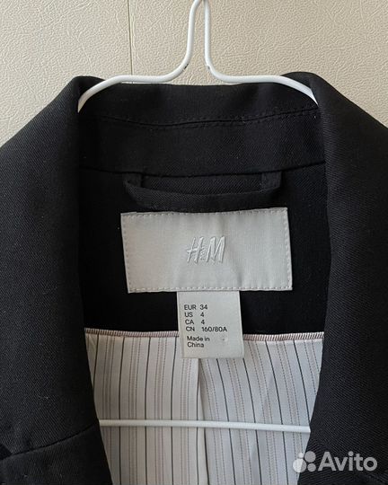 Пиджак женский h&m 34eu