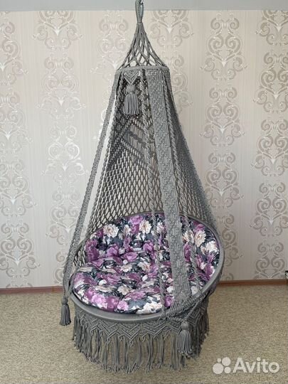 Подвесное кресло макраме