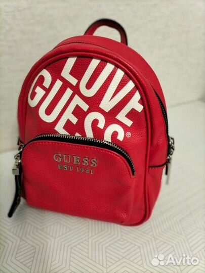 Рюкзак красный guess оригинал