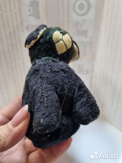 Игрушка, ссср. Плюшевая собачка. Высота 11 см