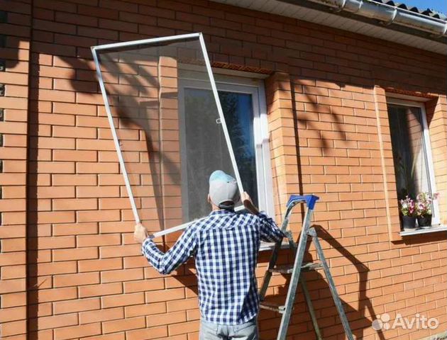 Москитная сетка на окна, двери изготовление,монтаж