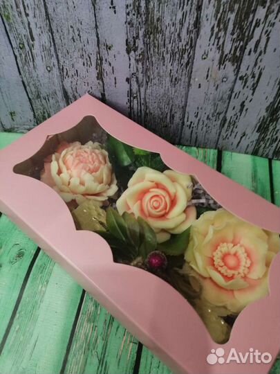 Подарочный набор с мылом и свечей