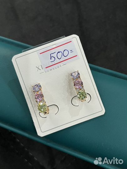 Серьги из мед сплава