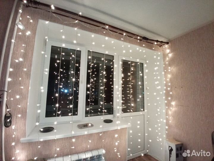 Гирлянда штора бу