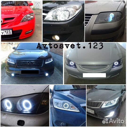Ремонт фар, Bi Led линзы, ксенон, полировка