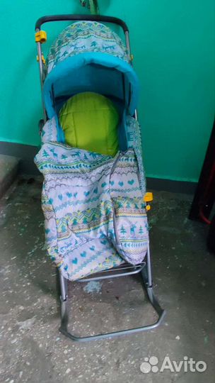 Санки коляска nika