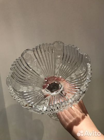 Хрустальная вазочка времен СССР