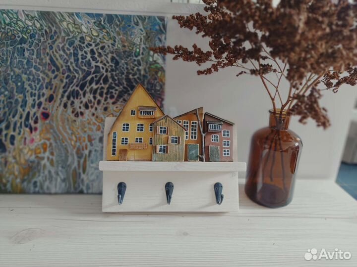 Ключница- вешалка домик