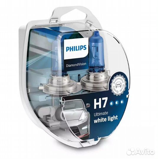 Лампа галогенная Philips Diamond Vision H7 12V 55W