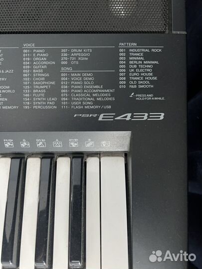 Синтезатор yamaha psr e433