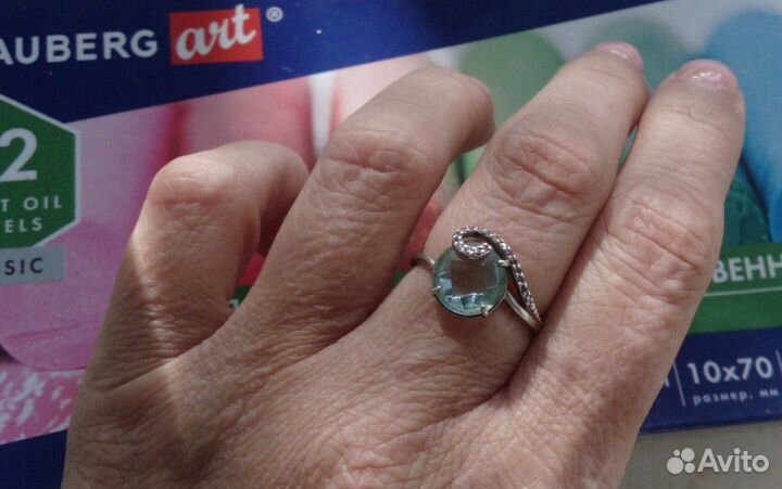 Серебряное кольцо женское 16'5