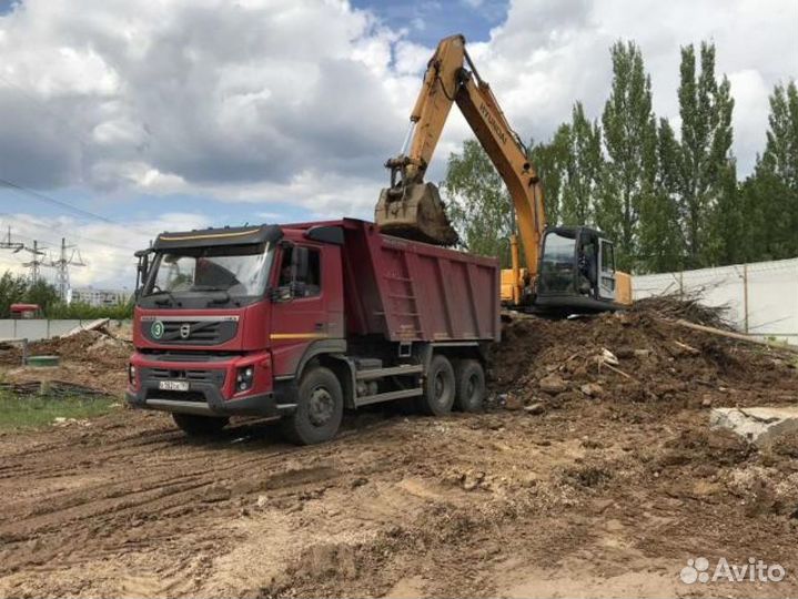 Вывоз строительного мусора и грунта самосвалами