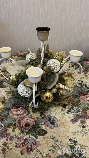 Подсвечник новогодний