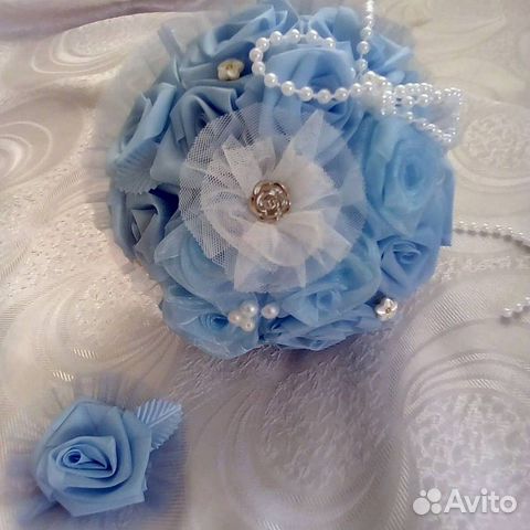 Букетик из лент для фотосессии