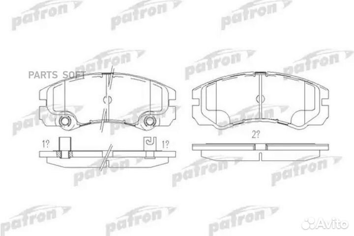 Patron PBP1511 Колодки тормозные дисковые