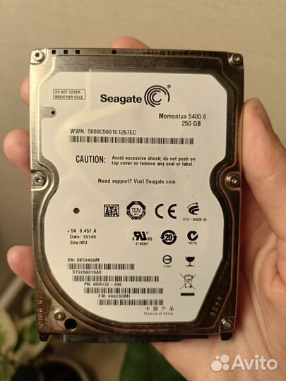 Жесткий диск momentus 5400.6 250 GB