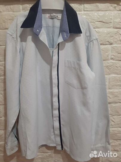 Брендовые рубашки для мальчика 140 -152