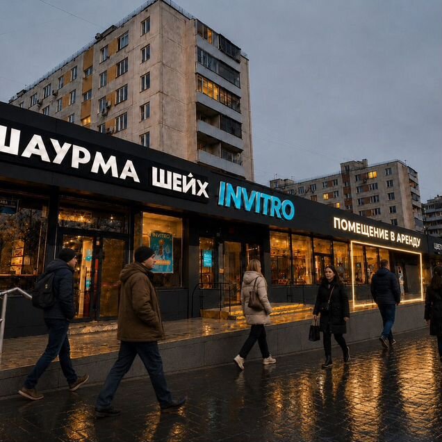 Помещение 130 м2, высокий трафик, витрины