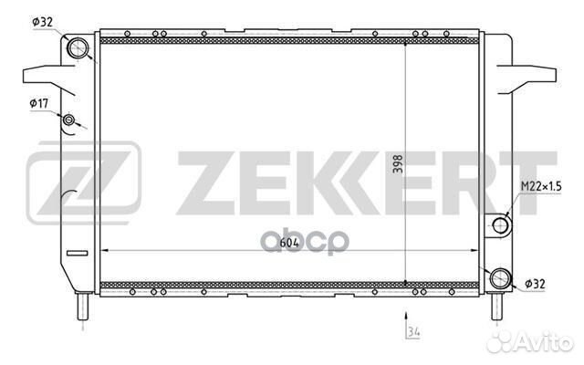 Радиатор охлаждения двигателя Honda CR-V III 06