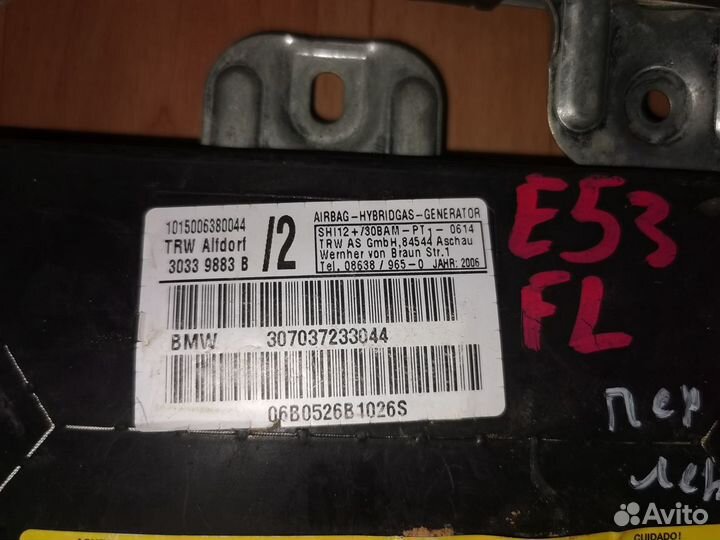 Подушки безопасности BMW