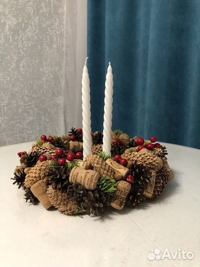 Венок Новогодний Рождественский Декор