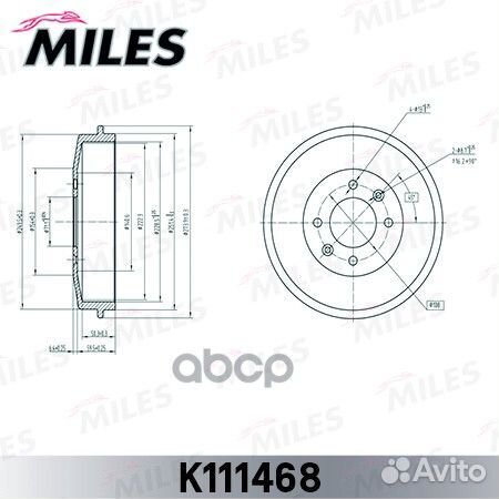 Барабан тормозной citroen berlingo 96/peugeot