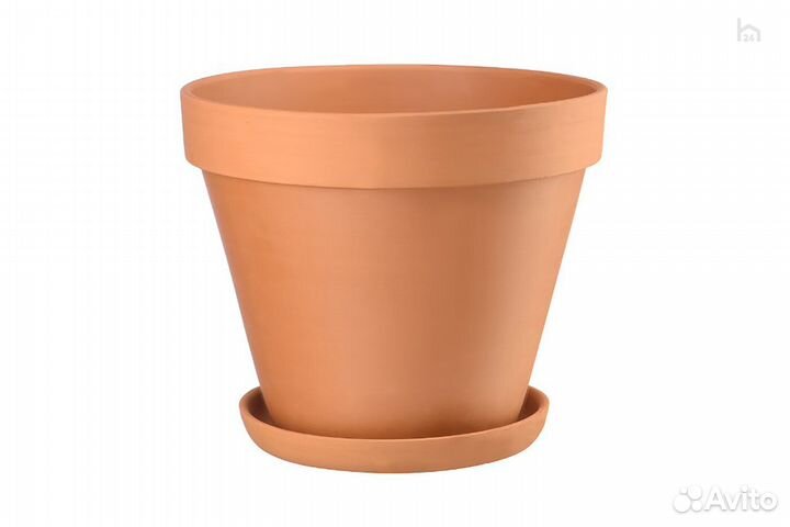 Горшок для цветов керамический с подставкой 4 л. Т