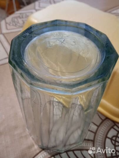 Стакан гранёный СССР редкий зелёный