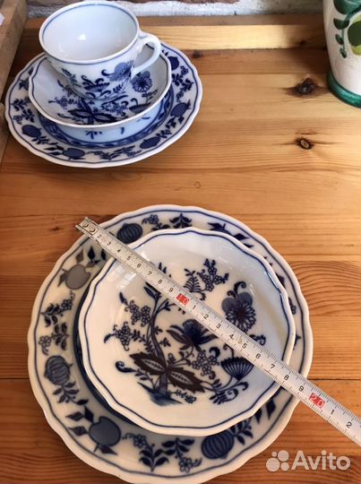 Oscar Schaller Германия синий лук, луковый узор