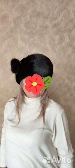 Шапка норковая берет