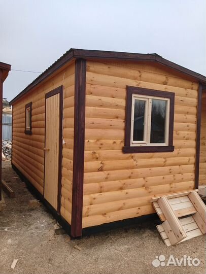 Мобильная баня под ключ 4х2 3 метра