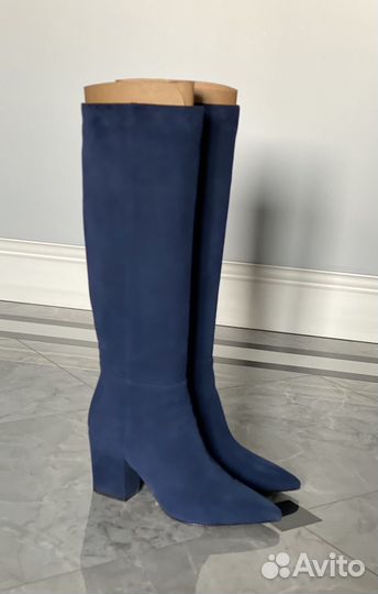 Сапоги замшевые 37