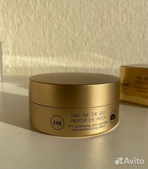 Гидрогелевые патчи от L.Sanic с золотом и улиткой