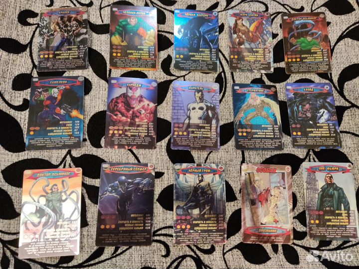 Карточки человек паук: поштучно