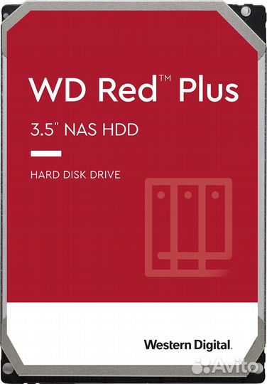 Жесткий диск WD Red Plus 6 Тб (WD60efzx)
