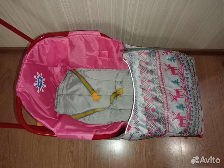 Детские санки с колесами