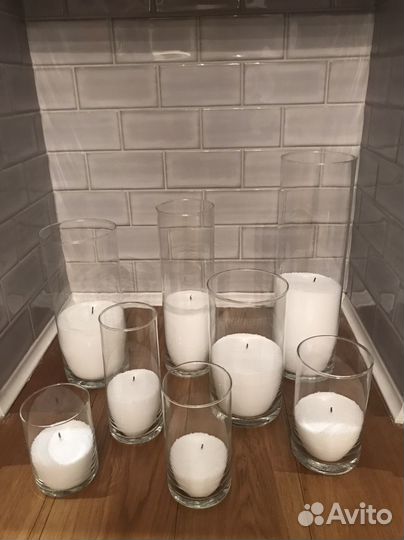 Насыпные свечи в колбах