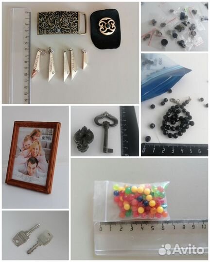 Материал для поделок ключи бусины пуговицы