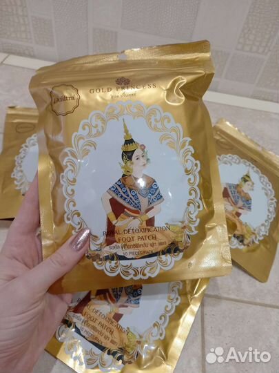 Детокс пластыри для ног с золотом, Таиланд