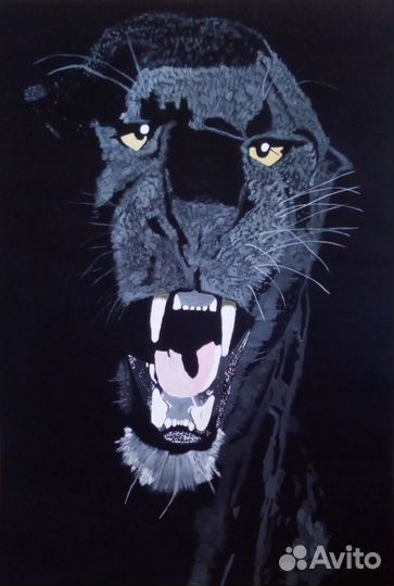 Рисунок, Оскал пантеры