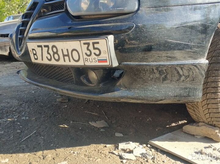 Накладка на передний бампер alfa romeo 156 дореста