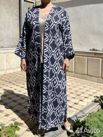 Узбекский халат из 100 хлопка. Абайя чапан