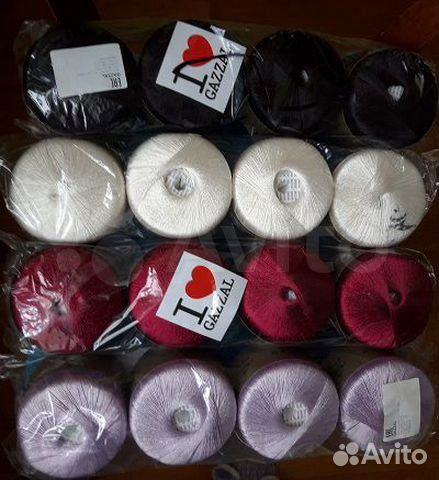 Тонкая пряжа Princess Gazzal из искусственного шел